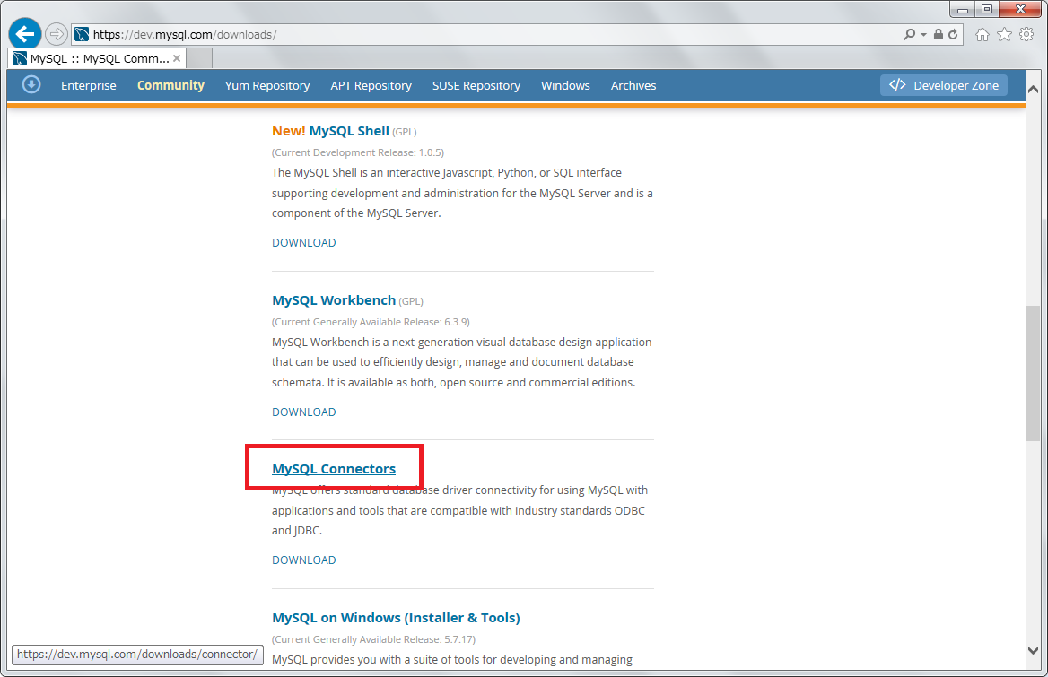 Mysql の Odbc ドライバーをインストールする Project Group